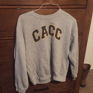 College sweatshirt